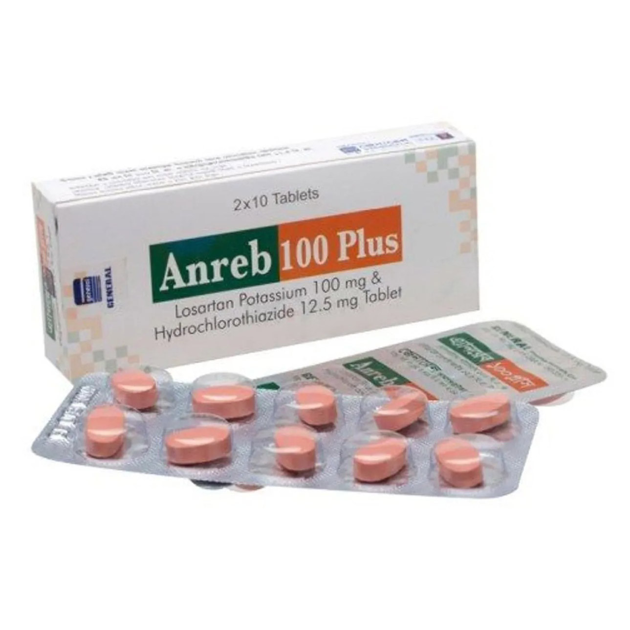 Anreb Plus 100 mg+12.5 mg Tablet