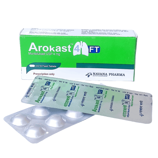 Arokast FT 4 mg Flash Tablet
