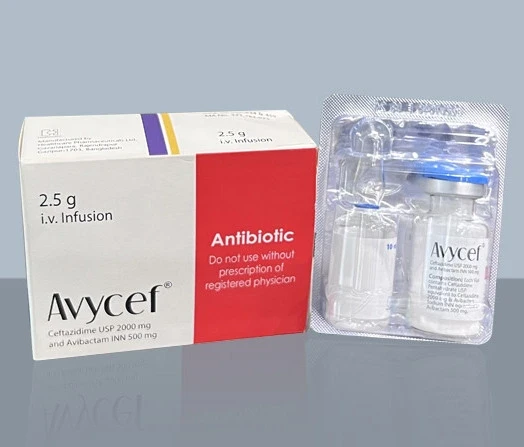 Avycef (2 gm+0.5 gm)/vial IV Infusion