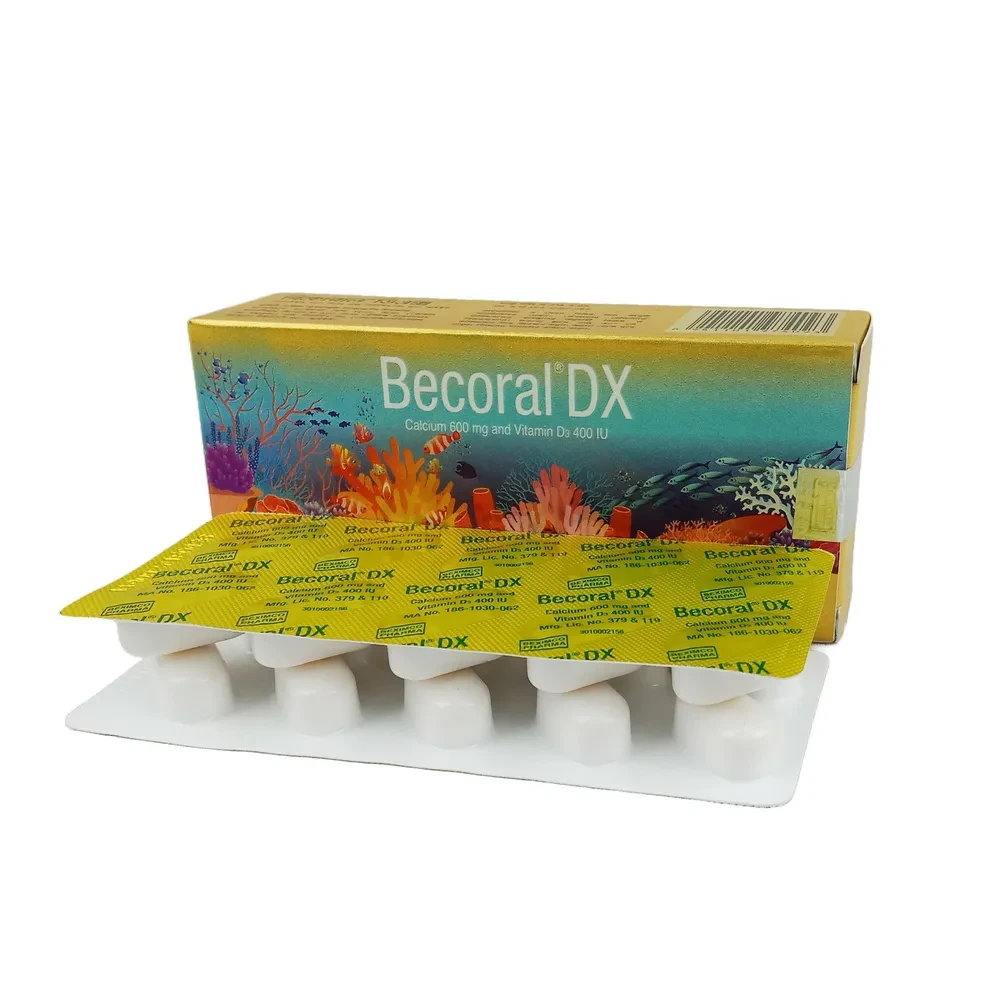 Becoral Dx 600 mg+400 IU Tablet Becoral Dx 600 mg+400 IU Tablet