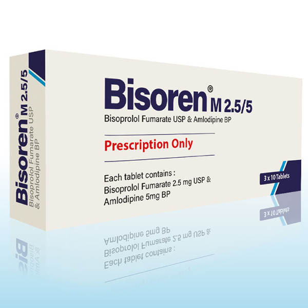 Bisoren M 2.5 mg+5 mg Tablet