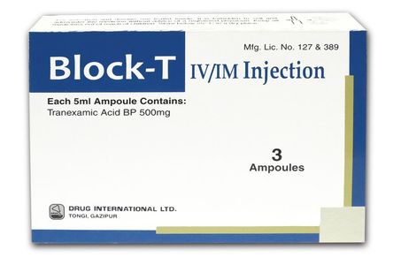 Block-T 500 mg/5 ml IM/IV Injection Block-T 500 mg/5 ml IM/IV Injection