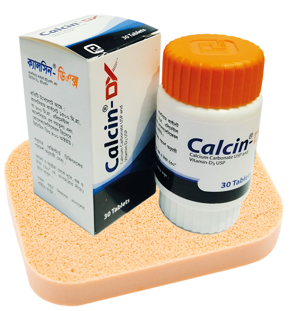 Calcin-DX 600 mg+400 IU Tablet