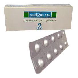 Cardivas 6.25 mg Tablet Cardivas 6.25 mg Tablet