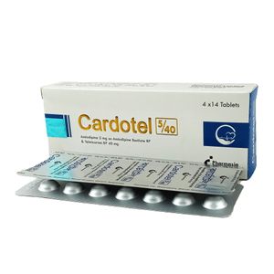 Cardotel 5 mg+40 mg Tablet