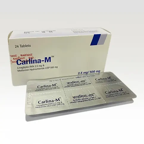 Carlina-M 2.5 mg+500 mg Tablet