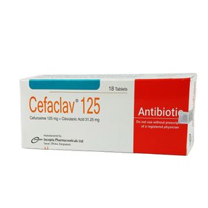 Cefaclav 125 mg+31.25 mg Tablet Cefaclav 125 mg+31.25 mg Tablet