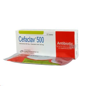 Cefaclav 500 mg+125 mg Tablet Cefaclav 500 mg+125 mg Tablet
