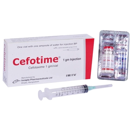 Cefotime 1 gm/10 ml IM/IV Injection Cefotime 1 gm/10 ml IM/IV Injection