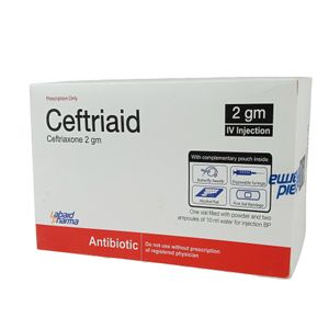Ceftriaid 1 gm/vial IM Injection