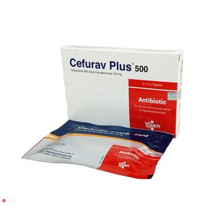 Cefurav Plus 500 mg+125 mg Tablet Cefurav Plus 500 mg+125 mg Tablet