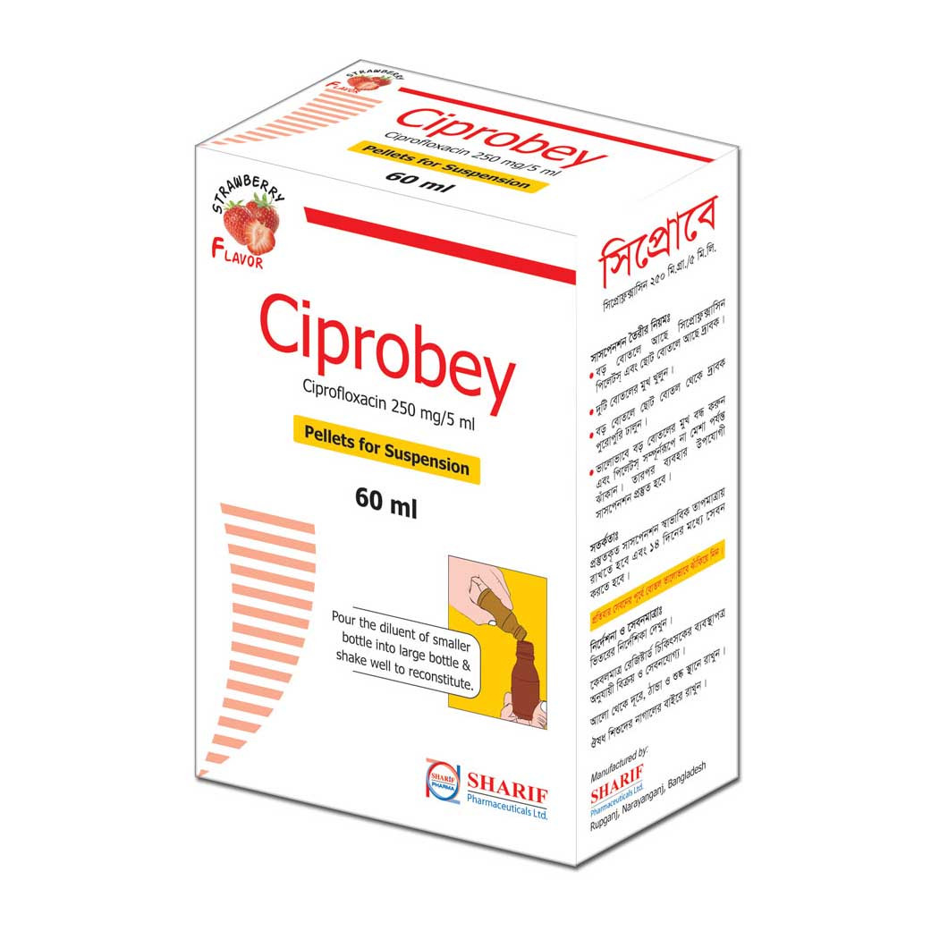 Ciprobey 250 mg/5 ml Powder for Suspension Ciprobey 250 mg/5 ml Powder for Suspension