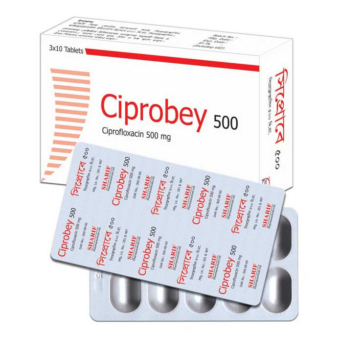 Ciprobey 500 mg Tablet Ciprobey 500 mg Tablet