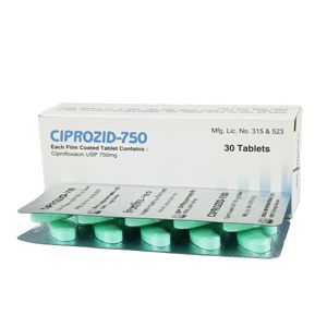 Ciprozid 750 mg Tablet Ciprozid 750 mg Tablet
