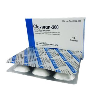 Clavuran 200 mg+125 mg Tablet