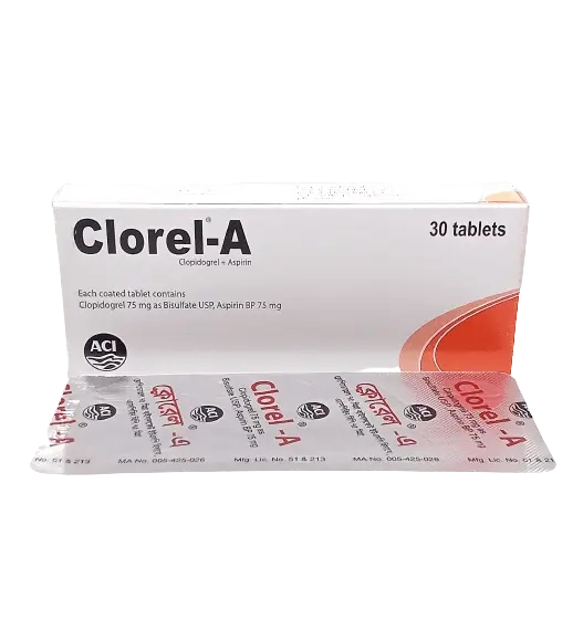Clorel-A 75 mg+75 mg Tablet Clorel-A 75 mg+75 mg Tablet