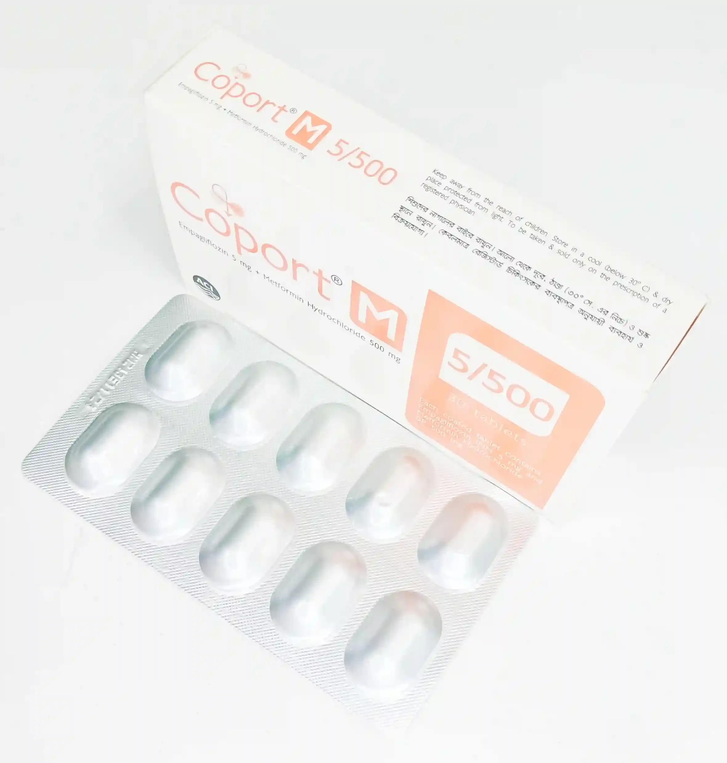 Coport M 5 mg+500 mg Tablet