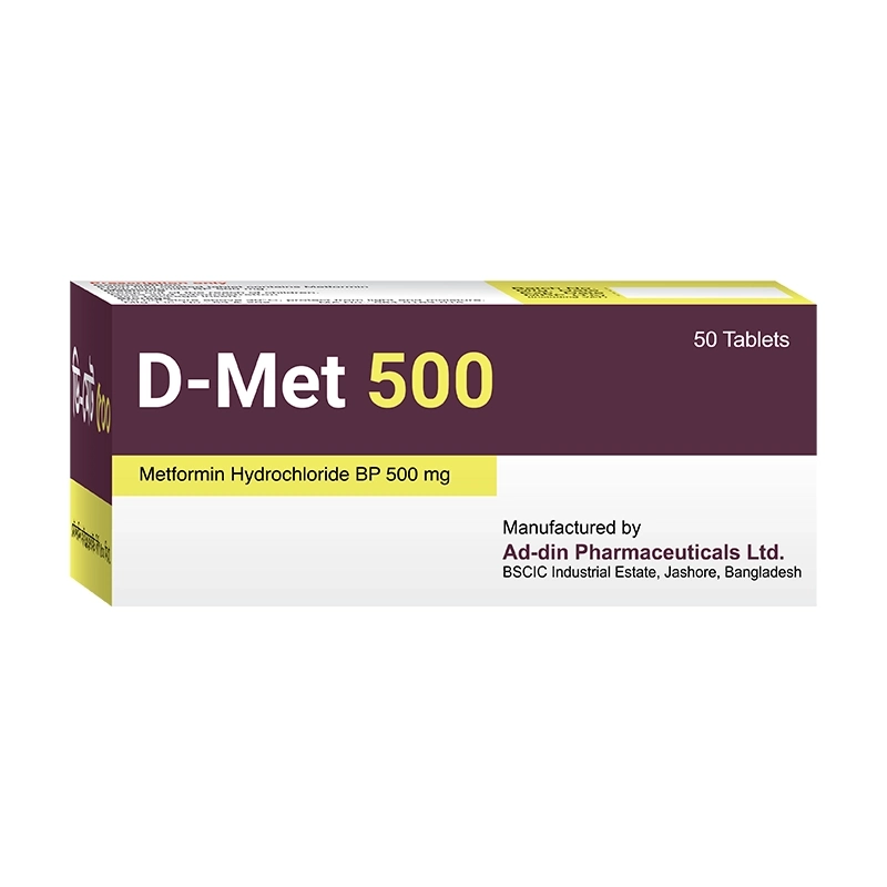 D-Met 500 mg Tablet D-Met 500 mg Tablet