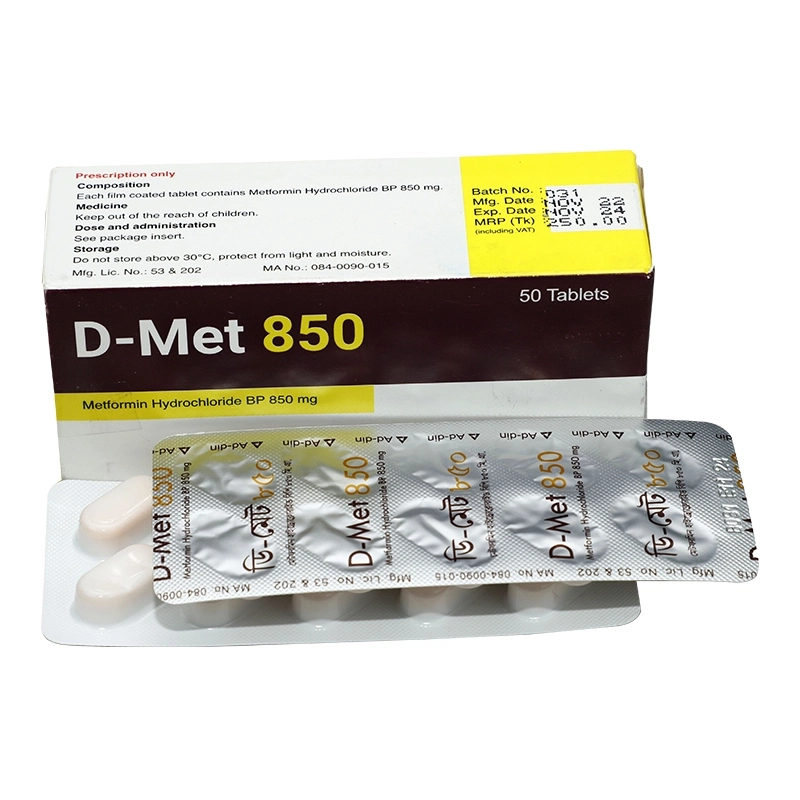 D-Met 850 mg Tablet D-Met 850 mg Tablet