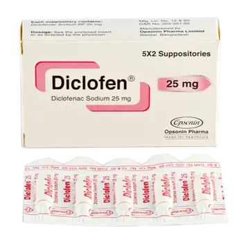 Diclofen 25 mg Suppository