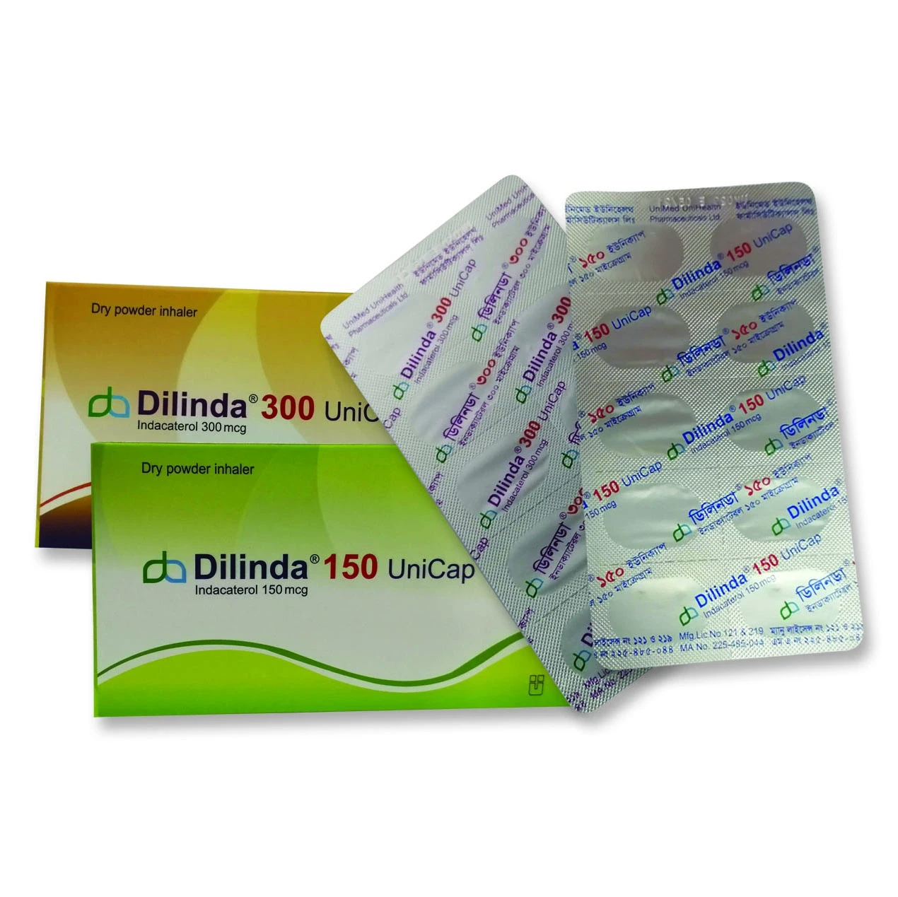 Dilinda 150 mcg Inhalation Capsule Dilinda 150 mcg Inhalation Capsule