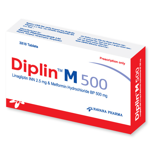 Diplin M 2.5 mg+500 mg Tablet Diplin M 2.5 mg+500 mg Tablet