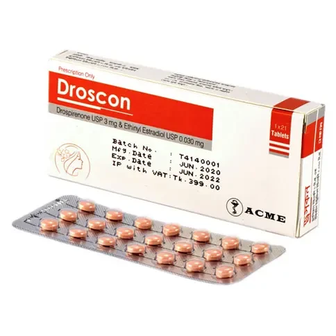 Droscon 0.03 mg+3 mg Tablet Droscon 0.03 mg+3 mg Tablet