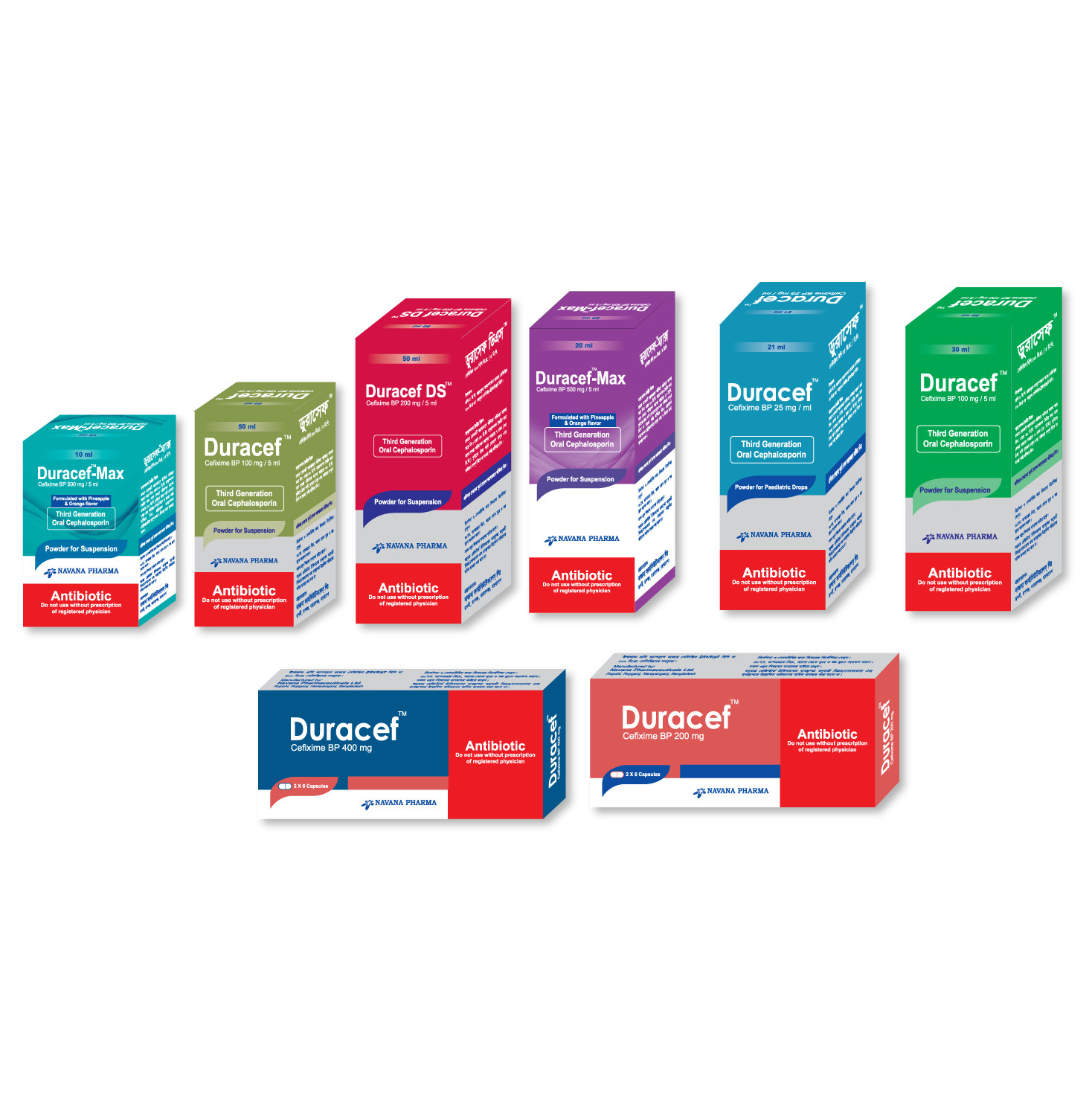 Duracef 100 mg/5 ml Powder for Suspension
