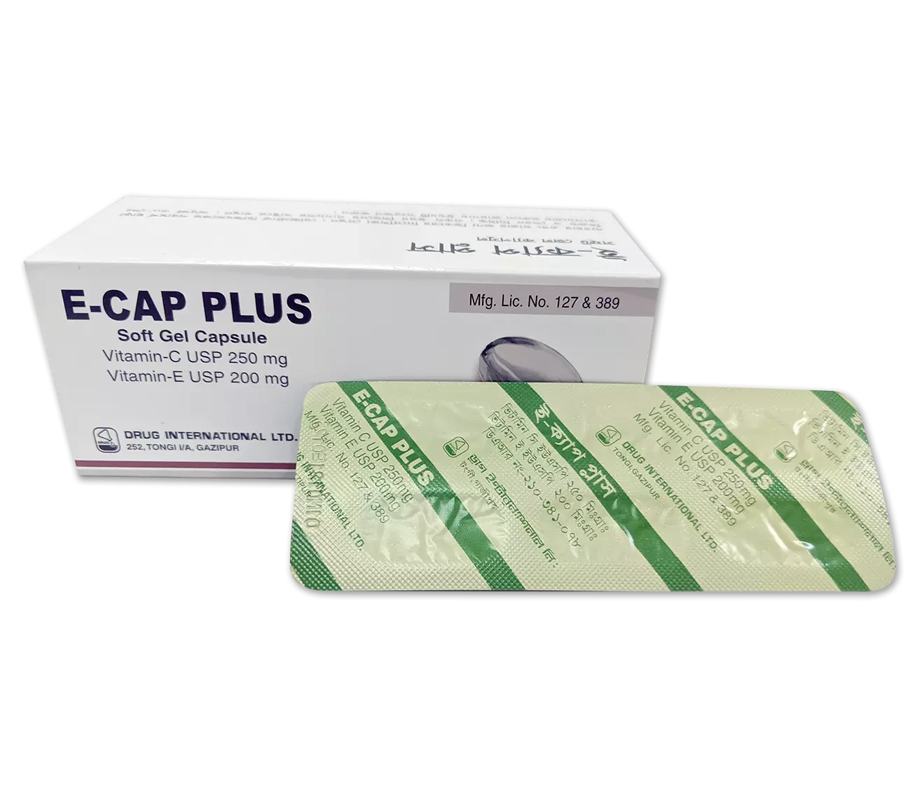E-Cap Plus 250 mg+200 mg Capsule E-Cap Plus 250 mg+200 mg Capsule
