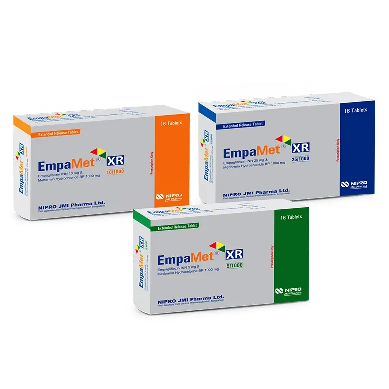 EmpaMet XR 25 mg+1000 mg Tablet (Extended Release) EmpaMet XR 25 mg+1000 mg Tablet (Extended Release)