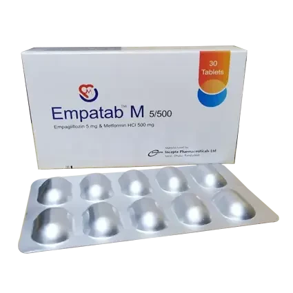 Empatab M 5 mg+500 mg Tablet Empatab M 5 mg+500 mg Tablet