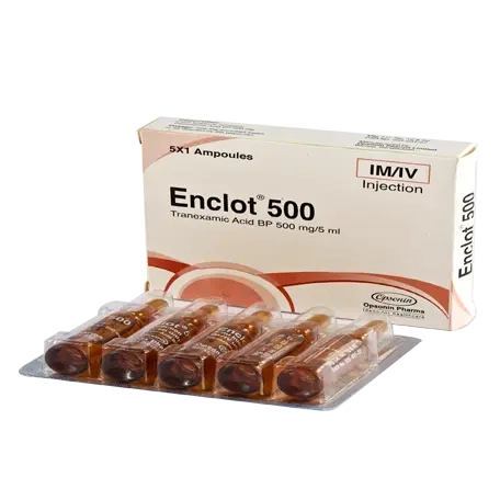 Enclot 500 mg/5 ml IM/IV Injection Enclot 500 mg/5 ml IM/IV Injection