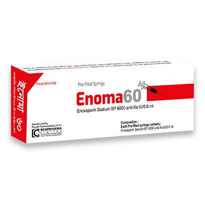 Enoma 6000 Anti-Xa IU/0.6 ml SC Injection Enoma 6000 Anti-Xa IU/0.6 ml SC Injection