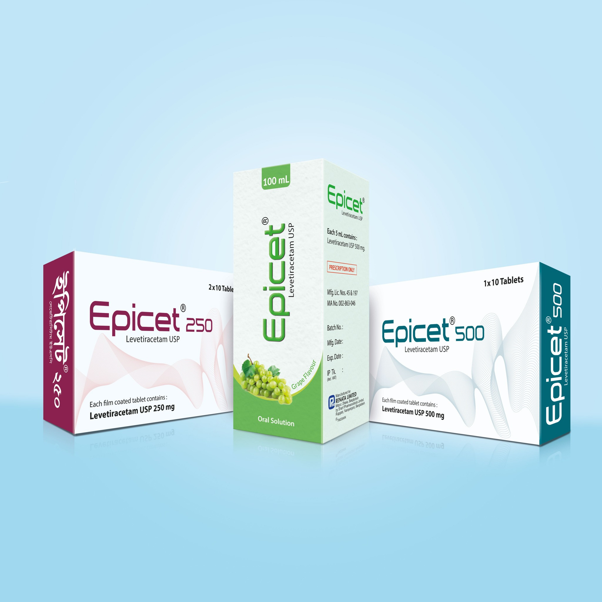 Epicet 500 mg/5 ml Oral Solution Epicet 500 mg/5 ml Oral Solution