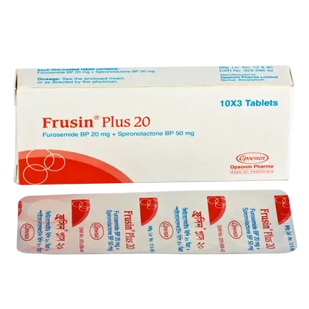 Frusin Plus 20 mg+50 mg Tablet Frusin Plus 20 mg+50 mg Tablet