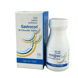 Gastrocon 500 mg+100 mg Chewable Tablet Gastrocon 500 mg+100 mg Chewable Tablet