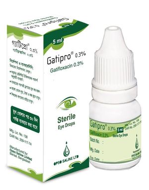 Gatipro 0.3% Ophthalmic Solution Gatipro 0.3% Ophthalmic Solution