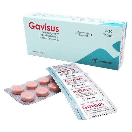 Gavisus 250 mg+133.5 mg+80 mg Chewable Tablet Gavisus 250 mg+133.5 mg+80 mg Chewable Tablet