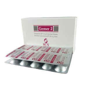 Gemer 2 mg+500 mg Tablet (Extended Release) Gemer 2 mg+500 mg Tablet (Extended Release)