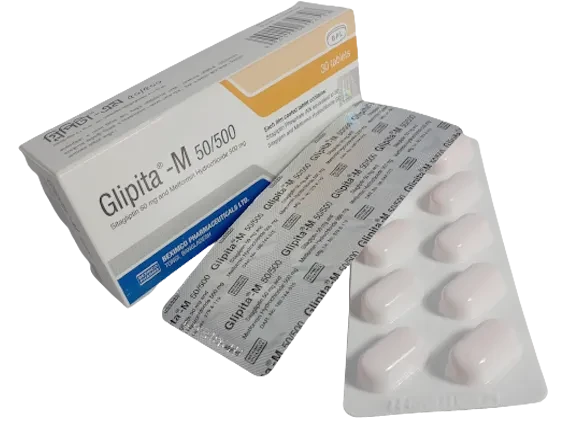 Glipita-M 50 mg+1000 mg Tablet Glipita-M 50 mg+1000 mg Tablet