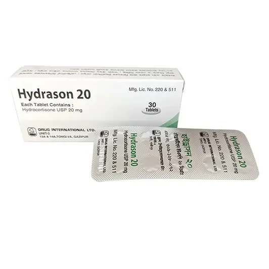 Hydrason 20 mg Tablet Hydrason 20 mg Tablet