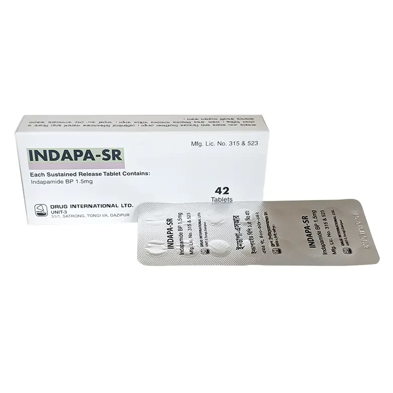 Indapa-SR 1.5 mg Tablet (Sustained Release) Indapa-SR 1.5 mg Tablet (Sustained Release)