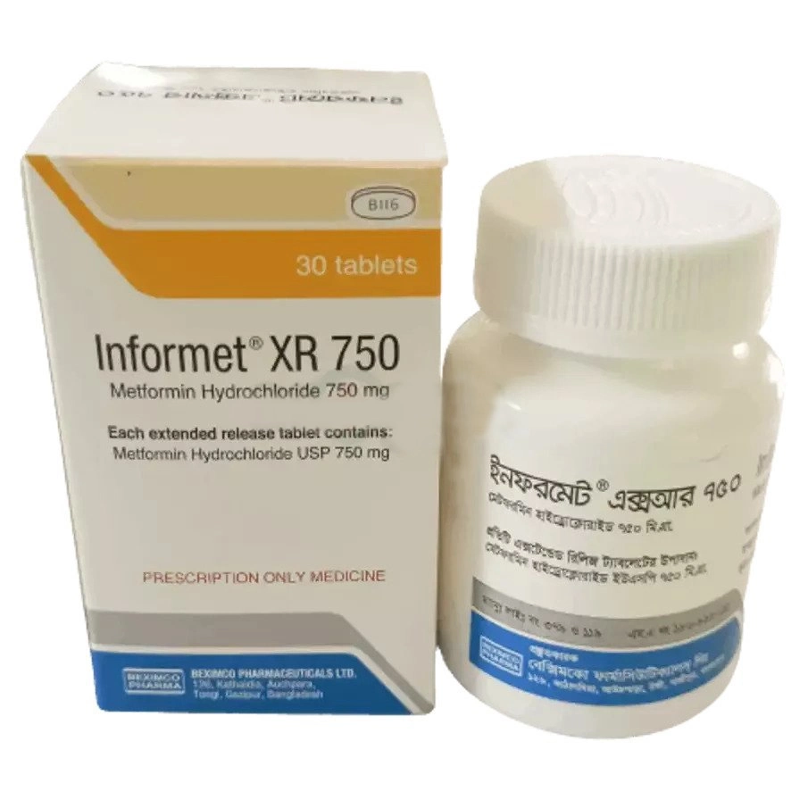 Informet XR 750 mg Tablet (Extended Release) Informet XR 750 mg Tablet (Extended Release)