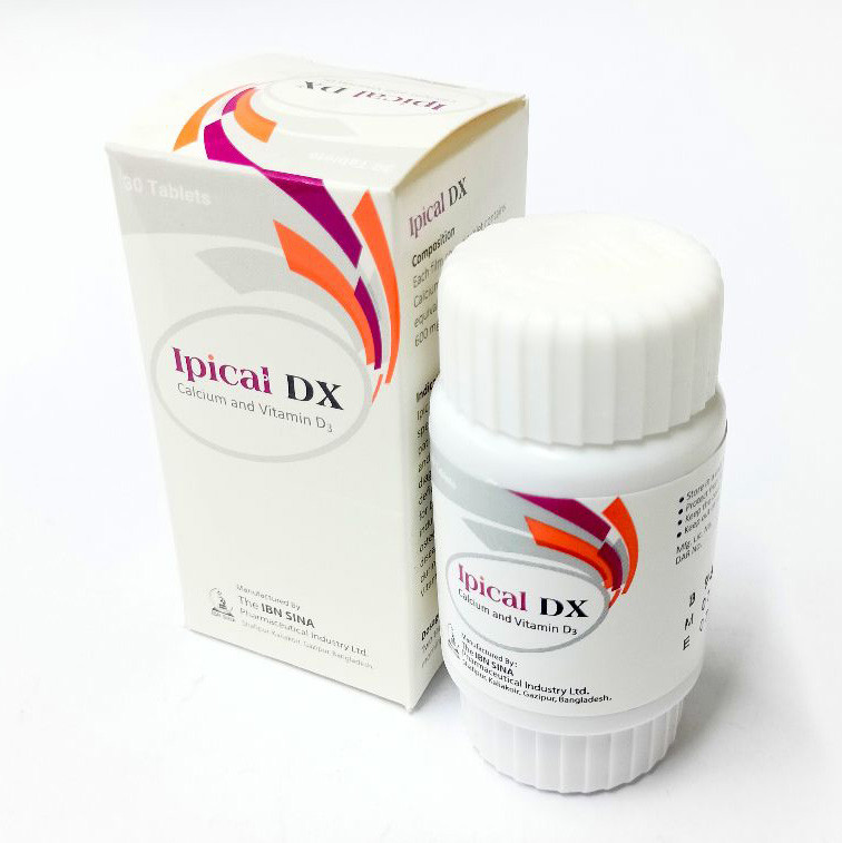 Ipical DX 600 mg+400 IU Tablet Ipical DX 600 mg+400 IU Tablet