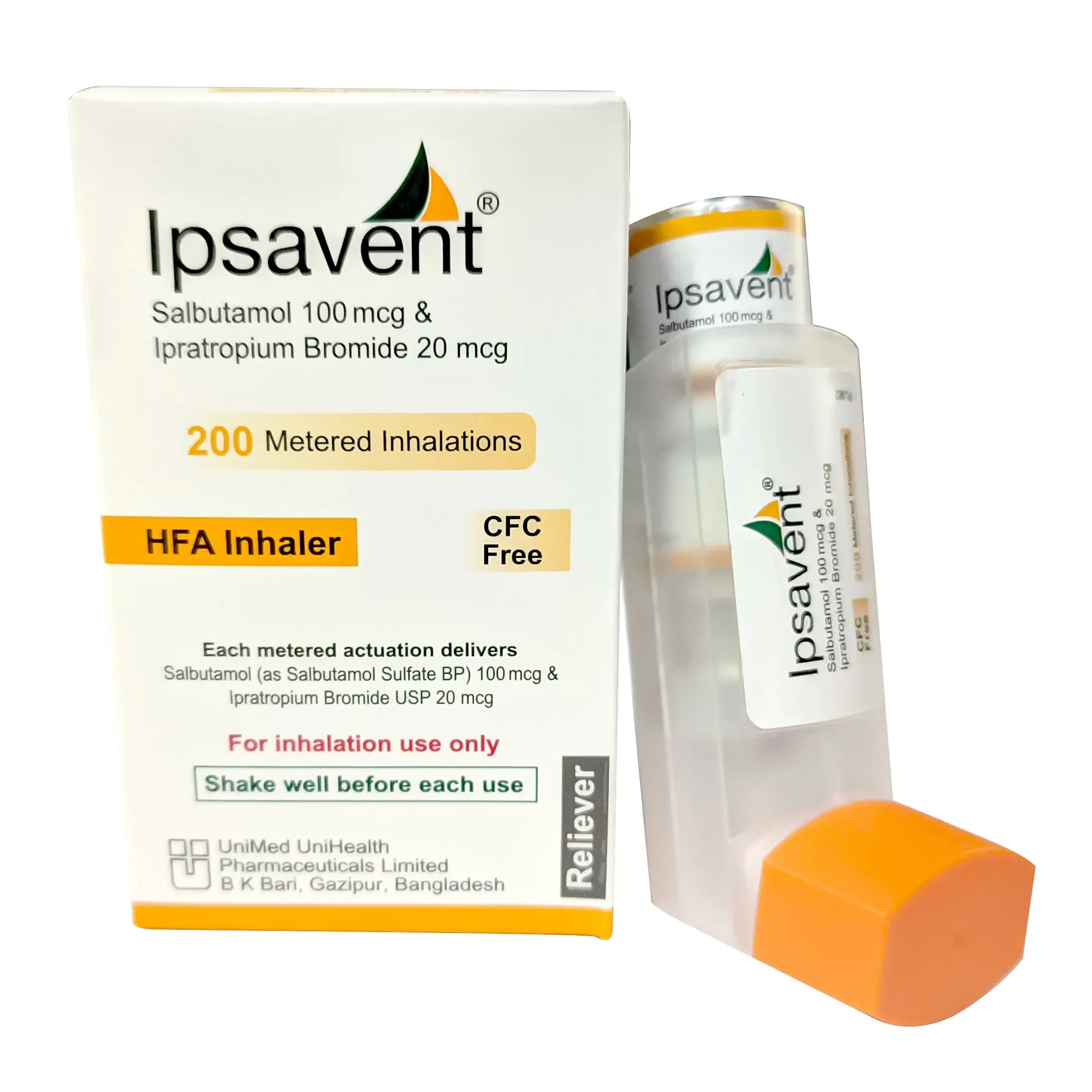 Ipsavent (100 mcg+20 mcg)/puff Inhaler Ipsavent (100 mcg+20 mcg)/puff Inhaler