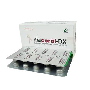 Kalcoral-D 500 mg+200 IU Tablet