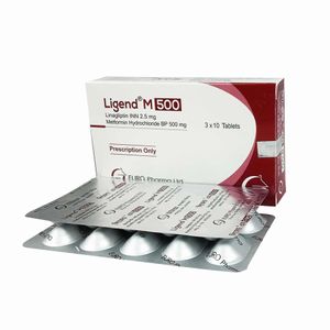 Ligend M 2.5 mg+500 mg Tablet Ligend M 2.5 mg+500 mg Tablet