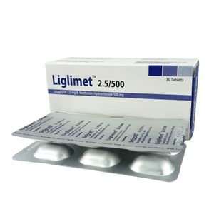 Liglimet 2.5 mg+850 mg Tablet Liglimet 2.5 mg+850 mg Tablet