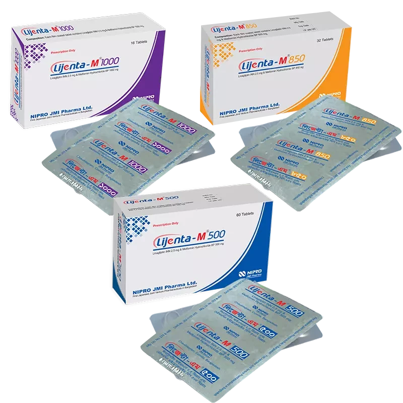Lijenta-M 2.5 mg+1000 mg Tablet Lijenta-M 2.5 mg+1000 mg Tablet