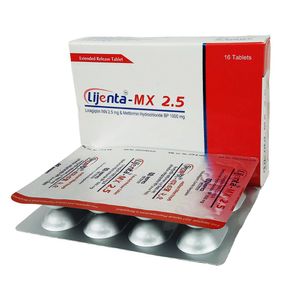 Lijenta-MX 2.5 mg+1000 mg Tablet (Extended Release) Lijenta-MX 2.5 mg+1000 mg Tablet (Extended Release)